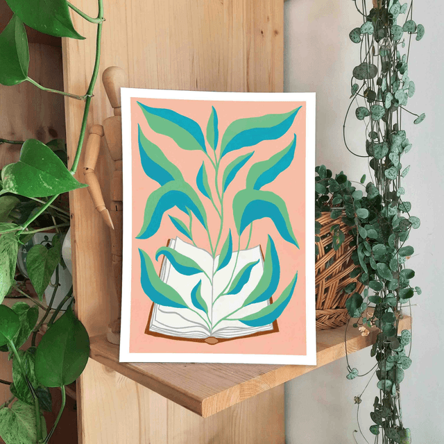 Print "Livre et plante grimpante"